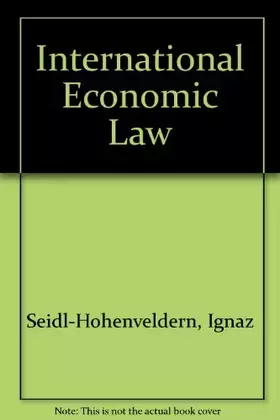 Couverture du produit · International Economic Law