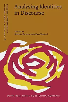 Couverture du produit · Analysing Identities in Discourse: 28