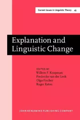 Couverture du produit · Explanation and Linguistic Change