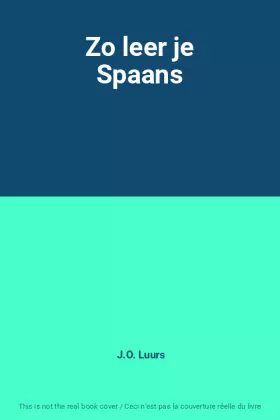 Couverture du produit · Zo leer je Spaans