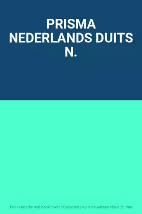 Couverture du produit · PRISMA NEDERLANDS DUITS N.