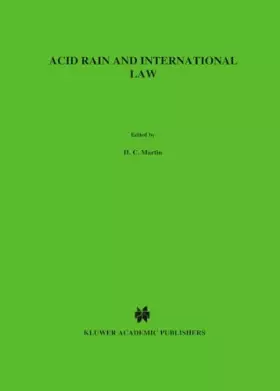 Couverture du produit · Lier acid rain and int. law