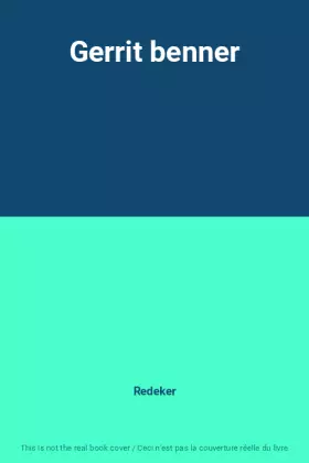 Couverture du produit · Gerrit benner