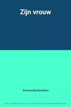Couverture du produit · Zijn vrouw