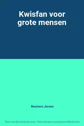 Couverture du produit · Kwisfan voor grote mensen