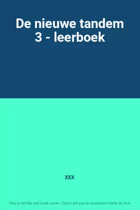 Couverture du produit · De nieuwe tandem 3 - leerboek
