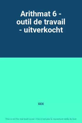 Couverture du produit · Arithmat 6 - outil de travail - uitverkocht