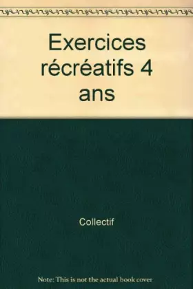 Couverture du produit · MON PETIT TRESOR EXERCICES RECREATIFS 4 ANS