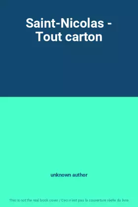 Couverture du produit · Saint-Nicolas - Tout carton
