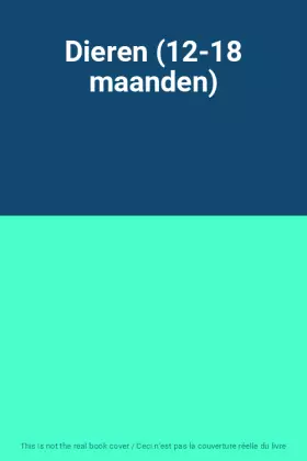 Couverture du produit · Dieren (12-18 maanden)