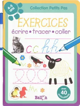 Couverture du produit · Exercices 4-5 ans: Ecrire, tracer, coller