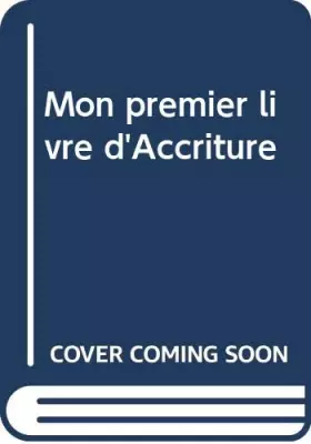 Couverture du produit · Mon premier livre d'écriture