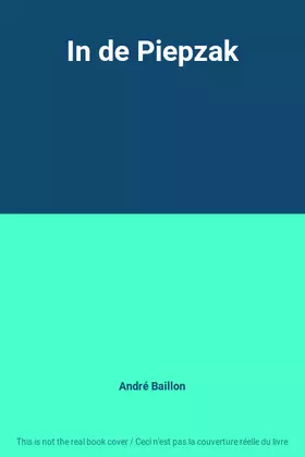 Couverture du produit · In de Piepzak