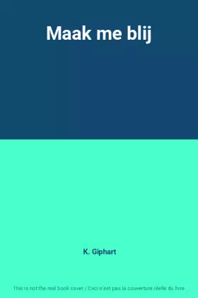 Couverture du produit · Maak me blij