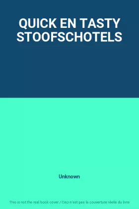 Couverture du produit · QUICK EN TASTY STOOFSCHOTELS