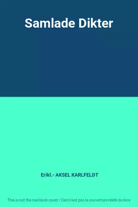 Couverture du produit · Samlade Dikter
