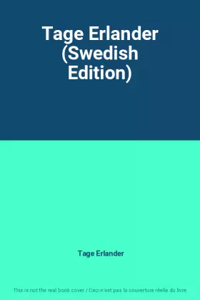 Couverture du produit · Tage Erlander (Swedish Edition)