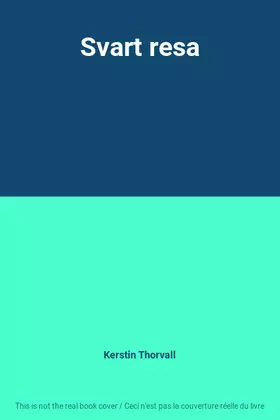 Couverture du produit · Svart resa