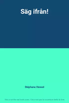 Couverture du produit · Säg ifrån!