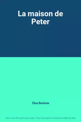 Couverture du produit · La maison de Peter