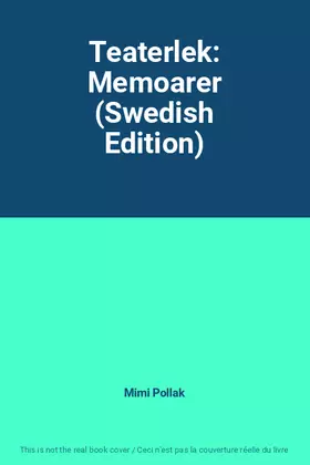 Couverture du produit · Teaterlek: Memoarer (Swedish Edition)