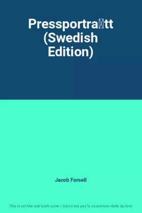Couverture du produit · Pressporträtt (Swedish Edition)