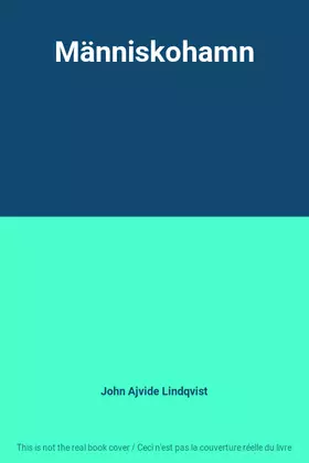 Couverture du produit · Människohamn