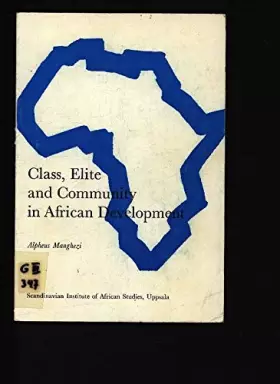Couverture du produit · Class, elite, and community in African development