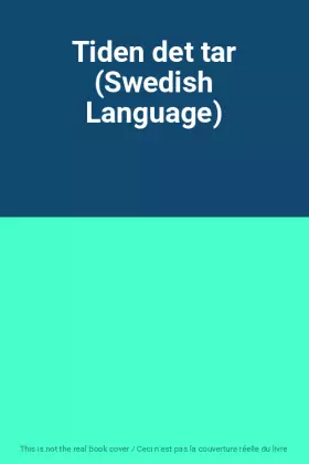 Couverture du produit · Tiden det tar (Swedish Language)