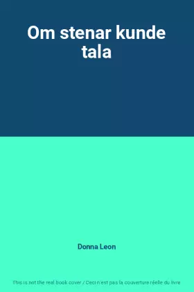 Couverture du produit · Om stenar kunde tala