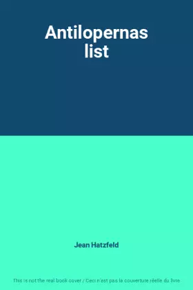 Couverture du produit · Antilopernas list