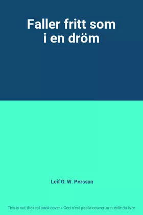 Couverture du produit · Faller fritt som i en dröm