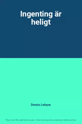 Couverture du produit · Ingenting är heligt