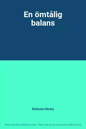 Couverture du produit · En ömtålig balans