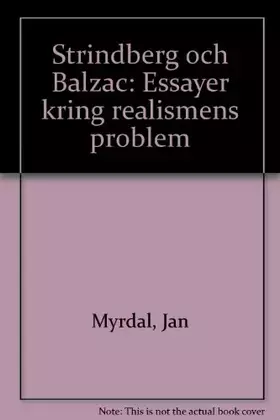 Couverture du produit · Strindberg och Balzac: Essayer kring realismens problem (Swedish Edition)
