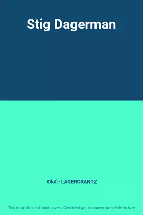 Couverture du produit · Stig Dagerman