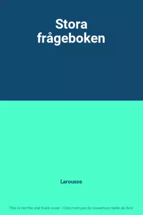 Couverture du produit · Stora frågeboken