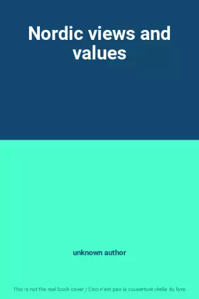 Couverture du produit · Nordic views and values