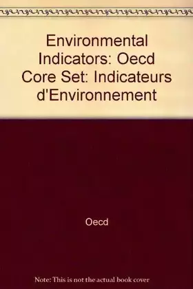 Couverture du produit · Environmental Indicators: Indicateurs D'Environnement