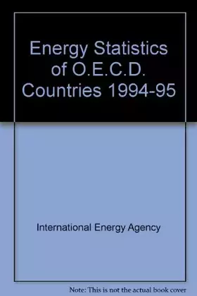 Couverture du produit · Energy Statistics of O.E.C.D. Countries