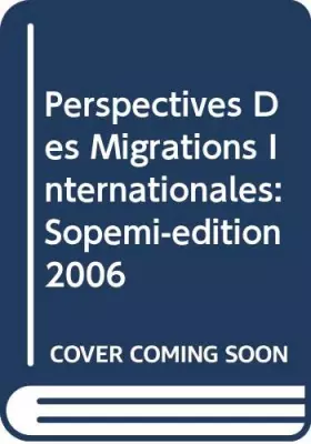 Couverture du produit · Perspectives des migrations internationales: Rapport annuel