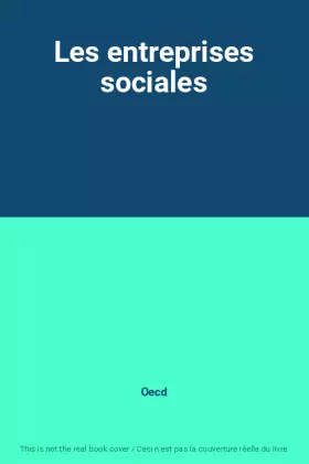 Couverture du produit · Les entreprises sociales