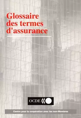 Couverture du produit · Glossaire Des Termes D'assurance