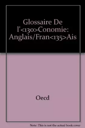 Couverture du produit · Glossaire de l'économie