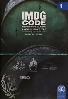 Couverture du produit · IMDG Code - International Maritime Dangerous Goods 2008
