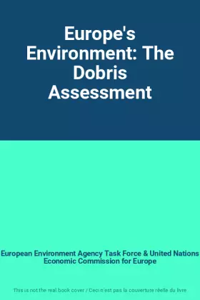 Couverture du produit · Europe's Environment: The Dobris Assessment