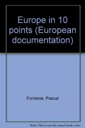 Couverture du produit · Europe in 10 points (European documentation)