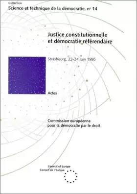 Couverture du produit · Justice constitutionnelle et démocratie référendaire