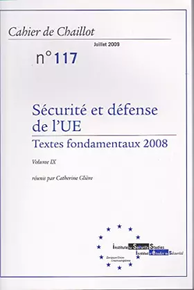 Couverture du produit · Cahier de chaillot n°117 juillet 2009