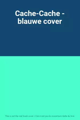 Couverture du produit · Cache-Cache - blauwe cover